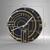 Wanduhr - Rund - Glasuhr - Abstraktion Stück Modern - Produktbild-Vorschau 3