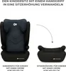 An image showing a car seat and a booster seat, illustrating how the car seat can be converted into a booster seat. Podgląd zdjęcia produktu