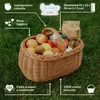 Creative Home Cestino in Vimini con Manico | Cesto Funghi Anteprima dell’immagine prodotto 4