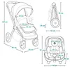 Lionelo Kombikinderwagen Layla 3in1 Babyschale, Babywanne Produktbild-Vorschau 7