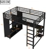 A diagram of a black metal bunk bed with dimensions labeled in centimeters. Anteprima dell’immagine prodotto