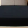vidaXL Vložené prestieradlo Jersey Black 180x200 cm Bavlna Náhľad obrázku produktu 3