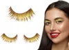 Silvestrovské glamour řasy zlaté třpytky třpytky party Náhled obrázku produktu 4