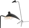 Čierna stojacia lampa s moderným minimalistickým severským Náhľad obrázku produktu 1