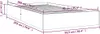 vidaXL Massivholzbett Weiß 90x200 cm Produktbild-Vorschau 8