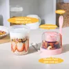Müslibecher to Go, Lunchboxen, 800ml Doppelter tragbarer Produktbild-Vorschau 4