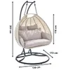 Kobolo Hängekorb Hängesessel BIG Polyrattan für zwei Produktbild-Vorschau 3