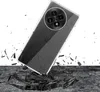 A transparent phone case is shown falling and impacting a surface, with debris scattering. Produktbild-Vorschau