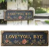 „Love You Bye“ Vintage-Metallschild im Retro-Stil, Wanddeko Produktbild-Vorschau 2