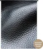 MuchoWow® Wandteppich Wandbehang Leder - Textur - Schwarz - Produktbild-Vorschau 1