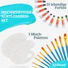 Tritart Acryl-Farben-Set mit 12 Pinsel und 2 Mischpaletten Produktbild-Vorschau 2