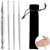 Massage Stift Set 4-teilig Edelstahl, Akupressur Produktbild-Vorschau 1