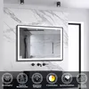 AICA LED Wandspiegel 90x70cm Beschlagfrei Produktbild-Vorschau 1