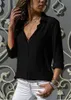 ASKSA Damen Bluse Chiffon Elegant Langarm Oberteile Produktbild-Vorschau 3