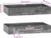 Two views of a rectangular sink with dimensions indicated by text and lines. Náhled obrázku produktu