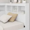 vidaXL Bücherregal-Bett mit Regal Weiß 90 x 190 cm Produktbild-Vorschau 3