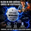 4 x CR1220 WILHELM Blister Lithium Knopfzelle 3V 40mAh Produktbild-Vorschau 2
