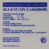 Ultracell UL2.4-12 Blei-Akku 12 Volt 2,1 Ah, Faston 187, Produktbild-Vorschau 3