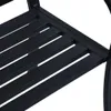 vidaXL Gartenbank 125 cm Schwarz Stahl Produktbild-Vorschau 5
