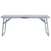 vidaXL Klappbarer Campingtisch Weiß Aluminium 60 x 40 cm Produktbild-Vorschau 1