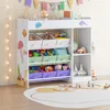 Dětský regál "Farusa" s 9 skládacími boxy 80 x 90 x 30 cm Náhled obrázku produktu 1