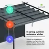 Blumfeldt Pergola, 3x3 m - Wodoodporny dach z poliestru, Podgląd zdjęcia produktu 5