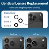 Back Rück Kamera Glas Linse Ersatz für iPhone 17 Pro/17 Pro Produktbild-Vorschau 4