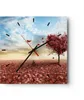 Wanduhr - Quadrat - Glasuhr - Abstraktion Herbst Baum Blatt Produktbild-Vorschau 1
