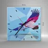 Wanduhr - Quadrat - Glasuhr - Eagle Illustration modern Produktbild-Vorschau 3