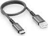 deleyCON 0,30m USB-A auf USB-C Kabel Kurz Ladekabel Produktbild-Vorschau 1