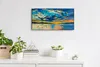 Leinwand Wanduhr Wandkunst Uhr Geräuschlos 60x30 Produktbild-Vorschau 3