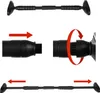 Collage of images showing how to assemble and adjust a pull-up bar. Anteprima dell’immagine prodotto