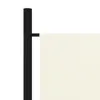 A close-up view of a cream-colored room divider attached to a black pole. Anteprima dell’immagine prodotto