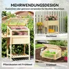 SUGIFT Hochbeet mit Frühbeetaufsatz 2-in-1, Pflanzkasten Produktbild-Vorschau 6