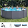 INTEX Schwimmbecken-Set Graphite Grey Panel 478×124 cm Produktbild-Vorschau 21