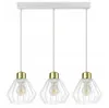 Luxolar Led lampa wisząca 3 płomienie metalowy drut Podgląd zdjęcia produktu 1