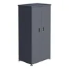 DEGAMO Gartenschrank LÜBECK 90x65x187cm, Stahl verzinkt Produktbild-Vorschau 9