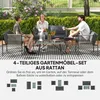 Sada zahradního nábytku Outsunny z polyrotanu – lounge set Náhled obrázku produktu 4