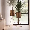 FineBuy Set di 2 vasi da fiori in metallo dorato con Anteprima dell’immagine prodotto 1