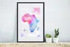 MuchoWow® MuchoWow® Gerahmtes Poster Aquarell - Weltkarte - Produktbild-Vorschau 4