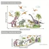 2er Set Dinosaurier Wandsticker – Selbstklebende Deko für Produktbild-Vorschau 2