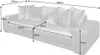 A diagram of a sofa with dimensions indicated by lines and text. Produktbild-Vorschau
