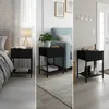 Zestaw 2 szafek nocnych Relaxdays, z szufladą i półką, Podgląd zdjęcia produktu 5