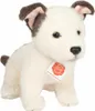 A plush toy dog sitting on a white background. Produktbild-Vorschau