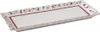 A rectangular serving platter with a decorative scalloped edge and a festive holiday pattern around the rim. Náhľad obrázku produktu