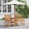 vidaXL Garten Gartenstühle 152 x 63 x 89 cm Massivholz Teak Produktbild-Vorschau 2