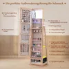 COSTWAY Schmuckschrank Ganzkörperspiegel 360° drehbar, Produktbild-Vorschau 4