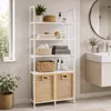 Bambus-Badezimmerschrank MCW-N83, Regal Badschrank, 2 Produktbild-Vorschau 1