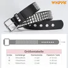 Nietengürtel Leder Metall Punk Rock Nietengürtel für Produktbild-Vorschau 5