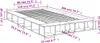 vidaXL Bettgestell Weiß 120x200 cm Holzwerkstoff Produktbild-Vorschau 8